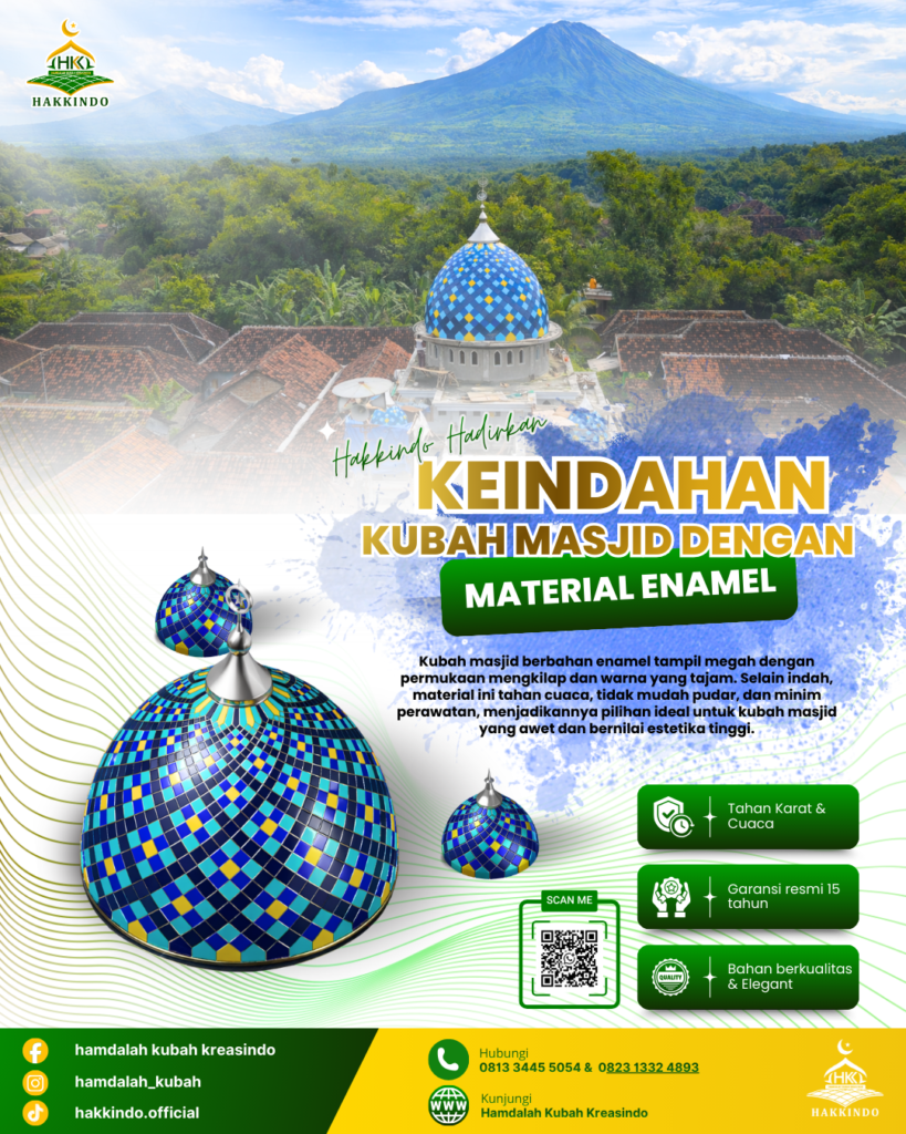 Kontraktor Kubah Enamel – Indonesia dikenal sebagai negara padat penduduk dengan mayoritas Muslim.