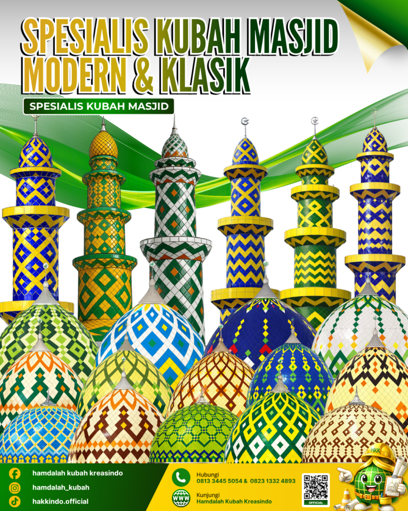 Kubah Masjid Enamel & Galvalum: Kuat, Indah, Terjangkau