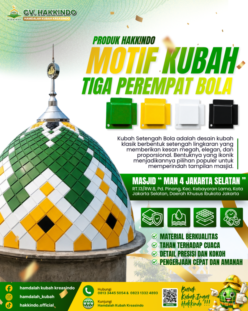 Panduan Memilih Warna Kubah Masjid yang Harmonis dan Bermakna