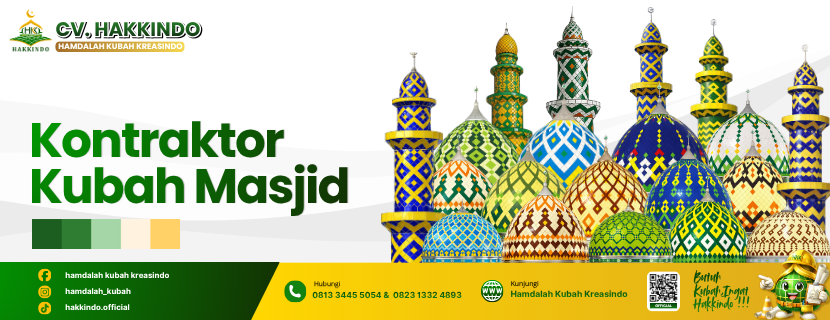 Kubah Masjid Enamel Tahan Lama, Diproduksi oleh HAKKINDO Jawa Timu